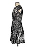 Tyche Graphic Silver Cocktail Dress Size S - photo 5