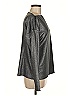Worth New York Metallic Gray Long Sleeve Top Size M - photo 4