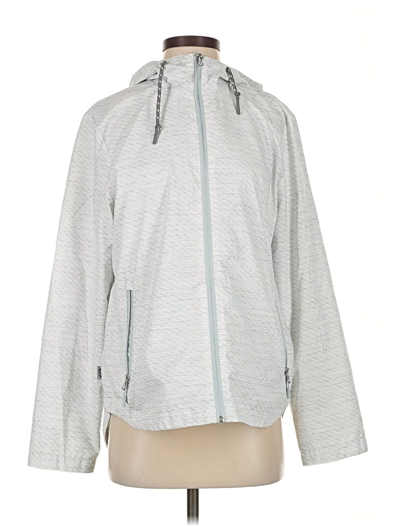 Pre-owned Free Country Track Jacket In Gray