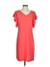 Assorted Brands 100% Polyester Solid Orange Pink Casual Dress Size XXS (estimated) - photo 1