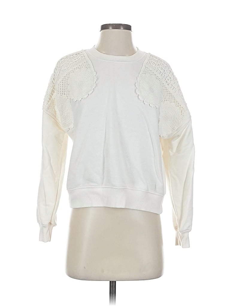 Pre-owned C&c California Sweatshirt In White