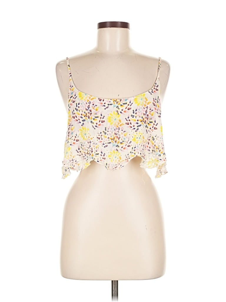 Pre-owned Free People Sleeveless Blouse In Yellow