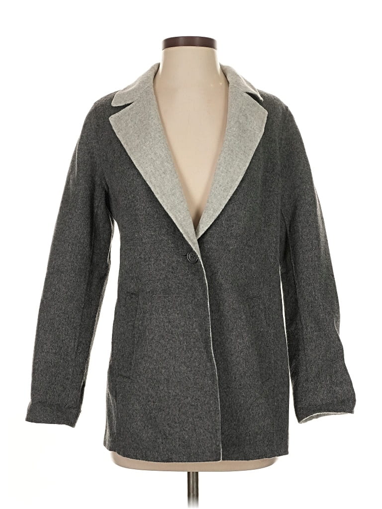 Pre-owned Talbots Wool Coat In Gray