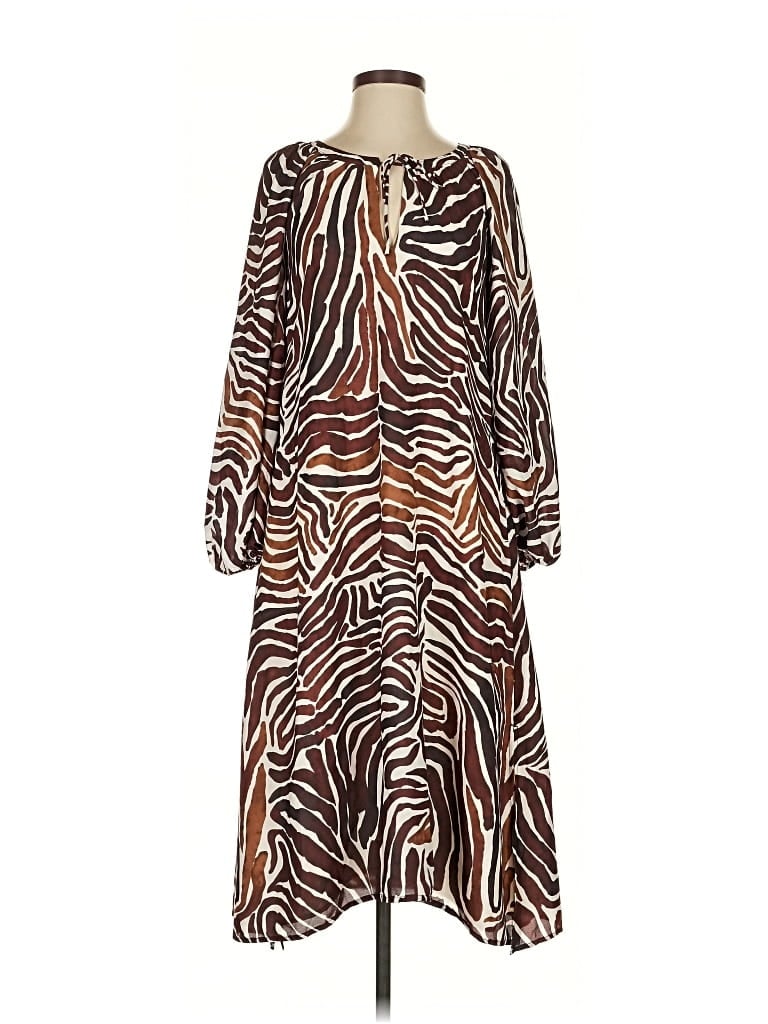 Pre-owned Tommy Bahama Casual Dress In Brown