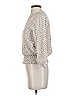 Blanc Noir 100% Polyester Tan 3/4 Sleeve Blouse Size S - photo 5
