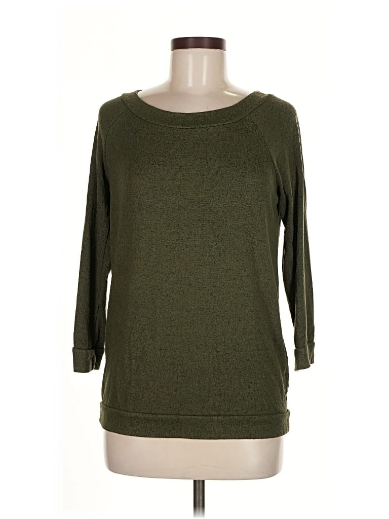 Pre-owned Market & Spruce Pullover Sweater In Green
