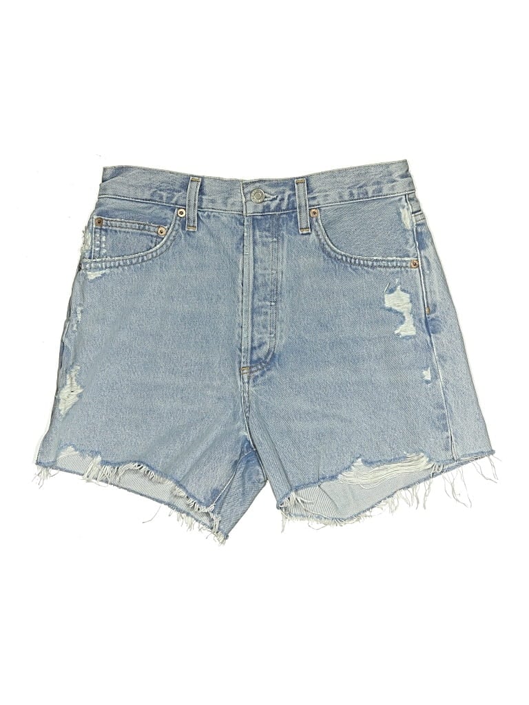 Agolde Denim Shorts In Blue