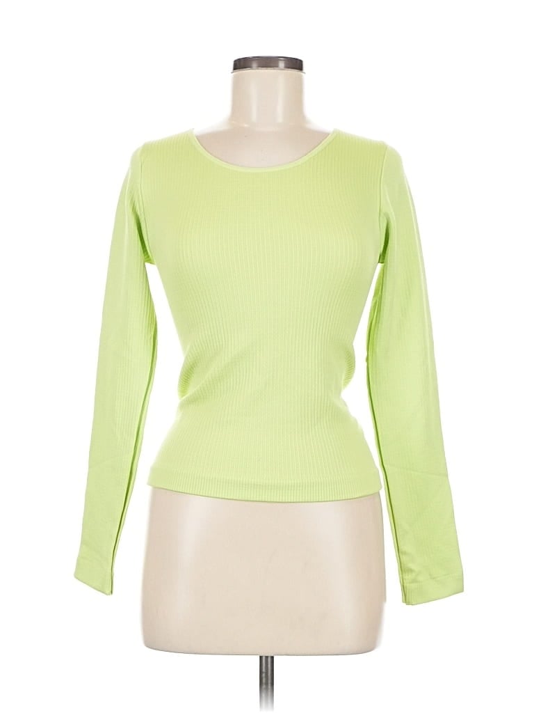 Pre-owned Assorted Brands Long Sleeve T-shirt In Green