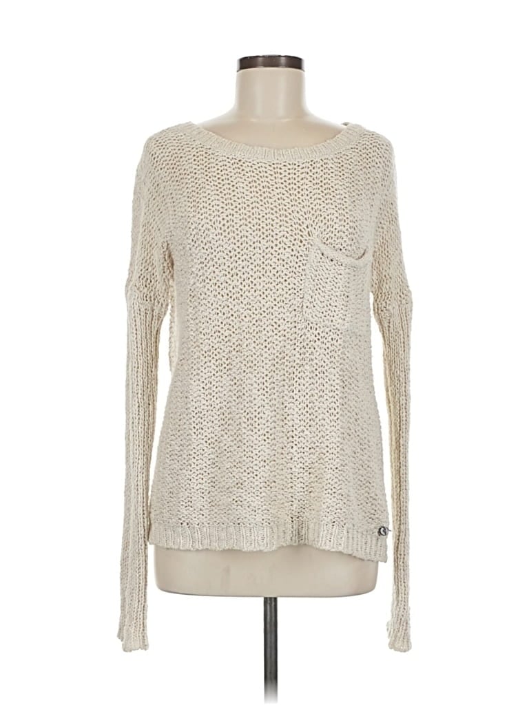 Pre-owned Roxy Pullover Sweater In White