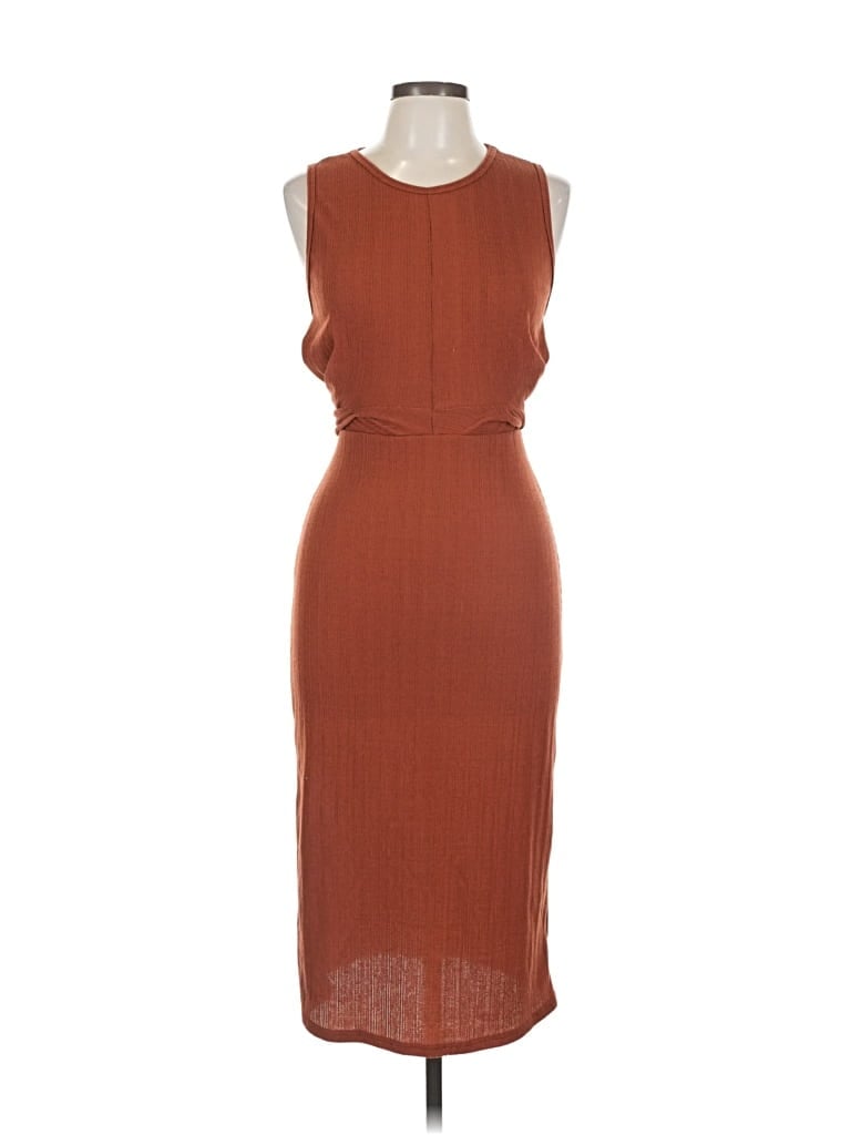 Pre-owned Lush Cocktail Dress In Brown