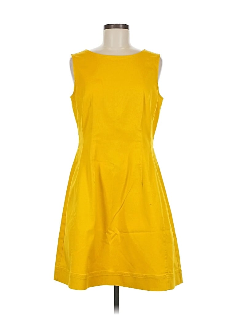 Pre-owned New York And Company Casual Dress In Yellow