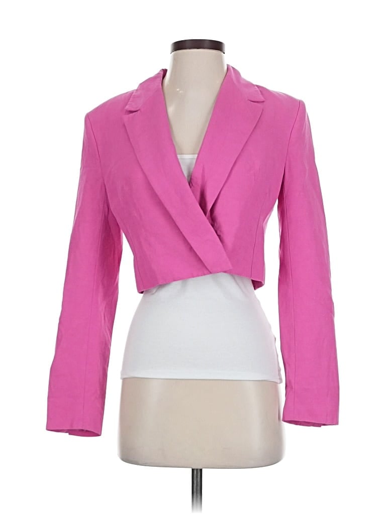 Pre-owned Zara Blazer Jacket In Pink