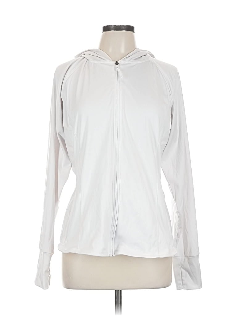 Pre-owned Jockey Track Jacket In White