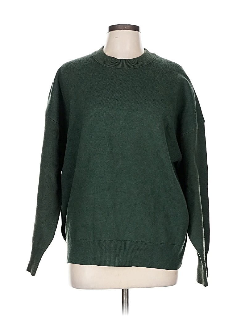 Pre-owned Zara Pullover Sweater In Green