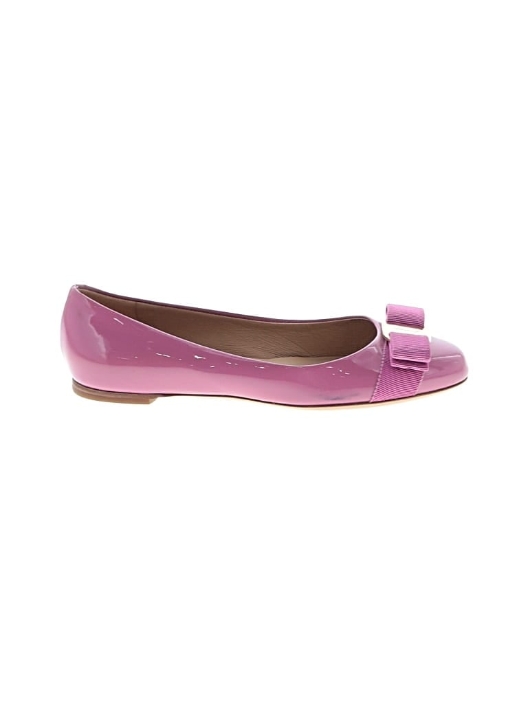 Pre-owned Ferragamo Flats In Pink