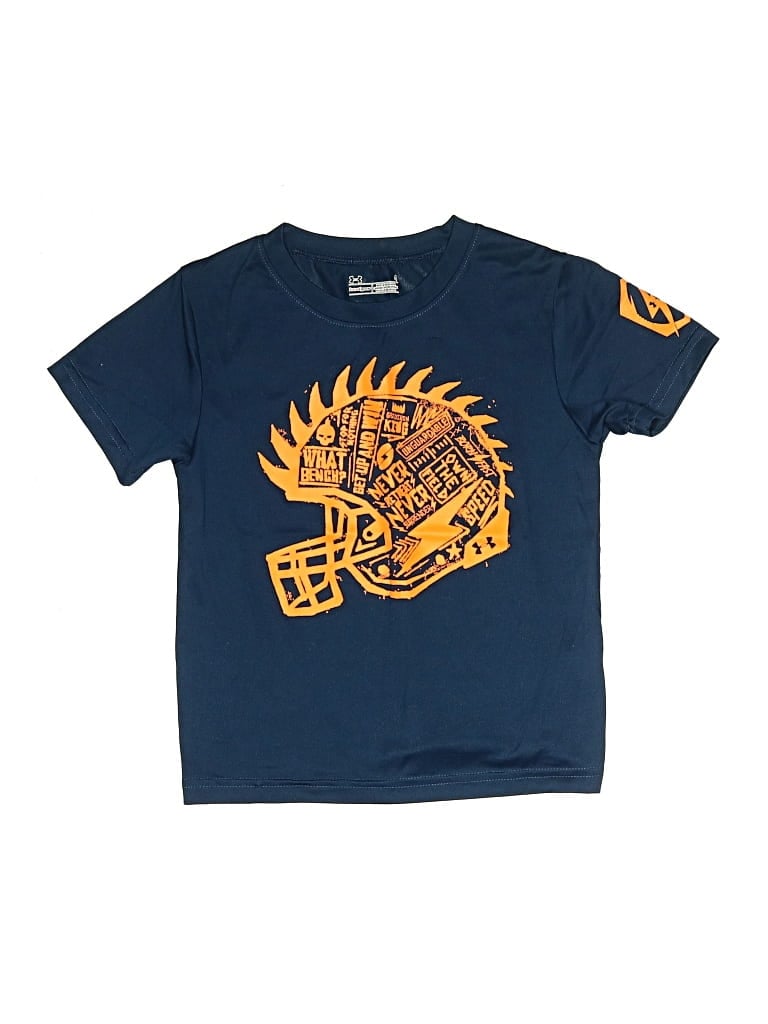 Pre-owned Under Armour Kids' Short Sleeve T-shirt In Blue