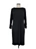 Chico's Solid Black Casual Dress Size Med (1) - photo 1