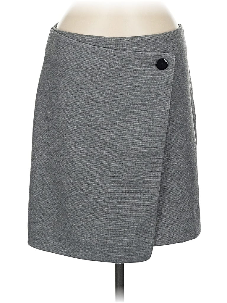 Pre-owned Ann Taylor Loft Casual Skirt In Gray