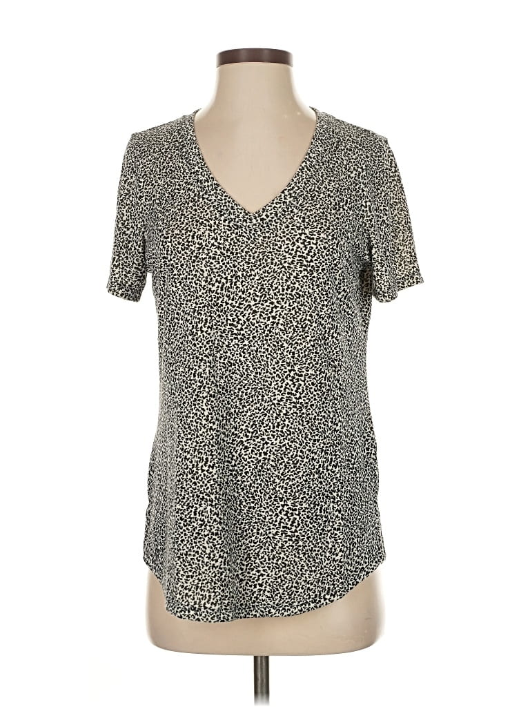 Pre-owned Athleta Short Sleeve T-shirt In Gray