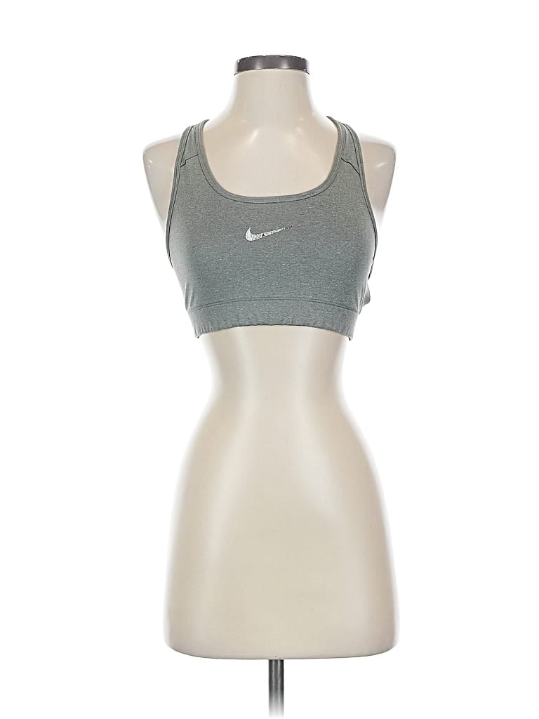 Pre-owned Nike Sports Bra In Silver
