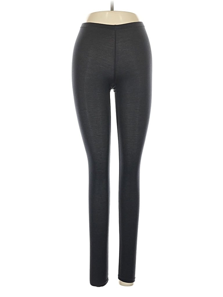 Pre-owned Uniqlo Leggings In Gray