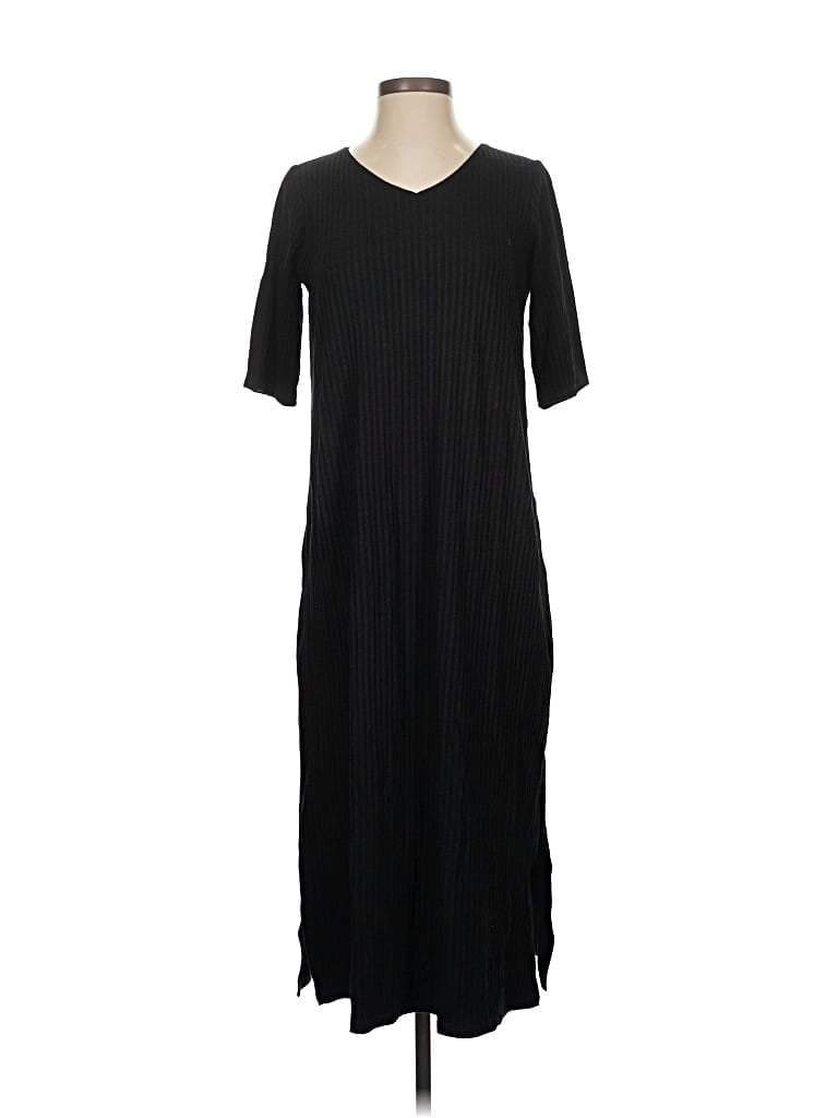 Pre-owned Eileen Fisher Casual Dress In Black