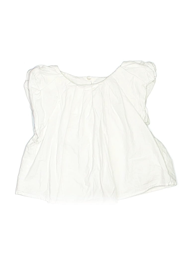 Pre-owned Zara Kids' Sleeveless Blouse In White