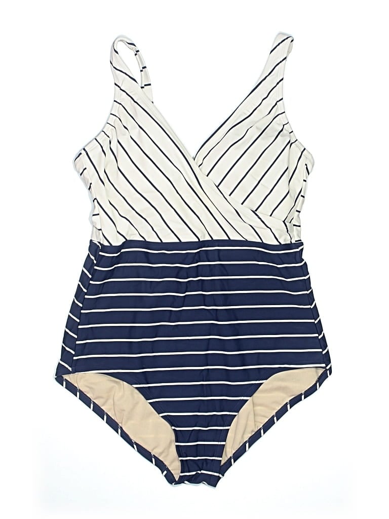 Pre-owned Kona Sol One Piece Swimsuit In White