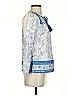 Point Sur Blue 3/4 Sleeve Blouse Size XXS - photo 4
