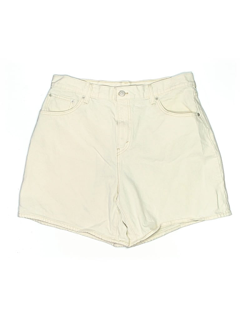 Pre-owned Levi's Khaki Shorts In White