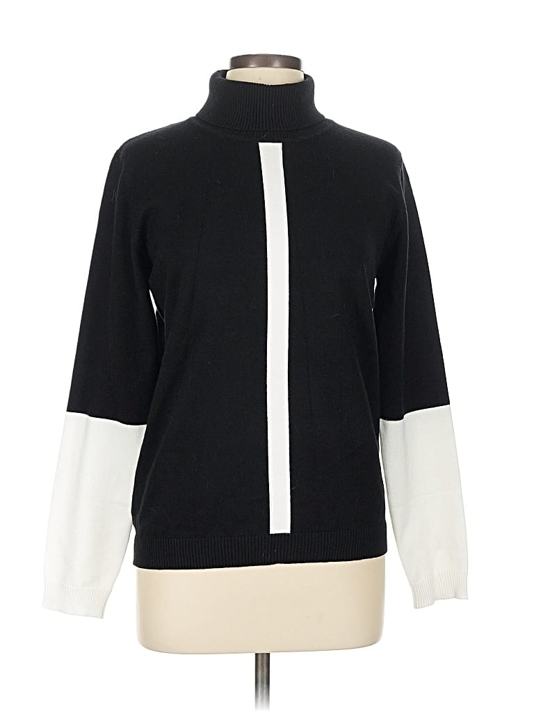 Pre-owned Patrizia Luca Turtleneck Sweater In Black