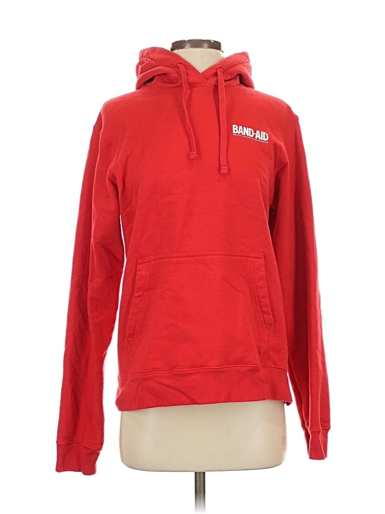 Pre-owned Port & Company Pullover Hoodie In Red