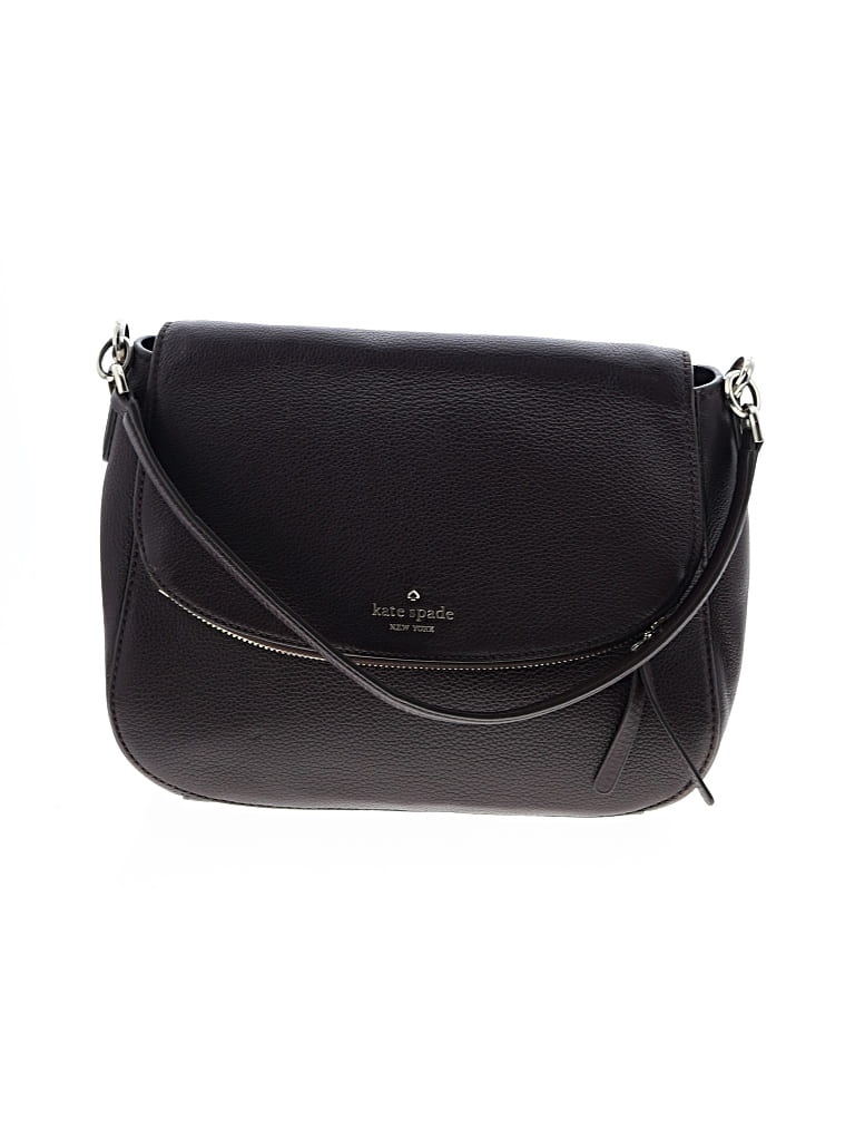 Pre-owned Kate Spade New York Leather Shoulder Bag In Burgundy