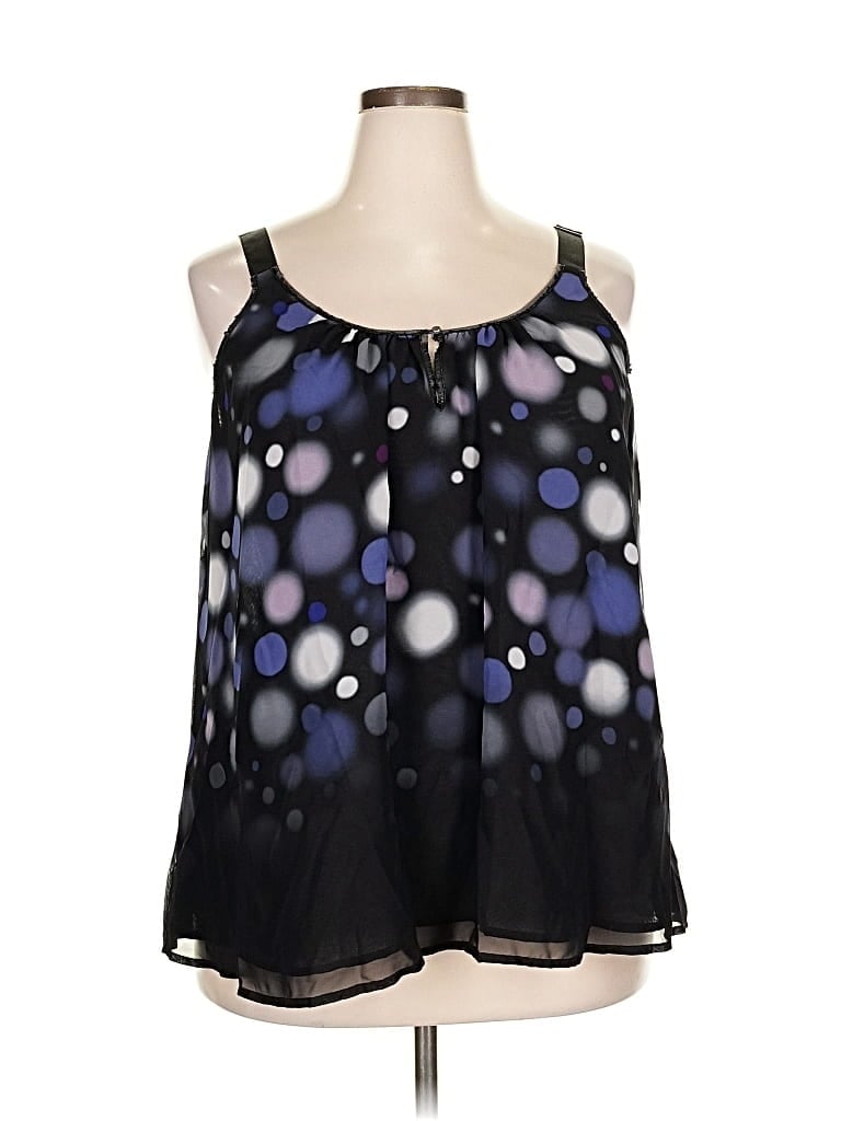 Pre-owned Lane Bryant Sleeveless Blouse In Purple