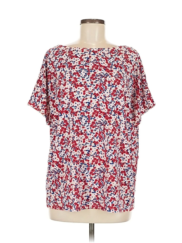 Pre-owned Polo Ralph Lauren Short Sleeve Blouse In Red