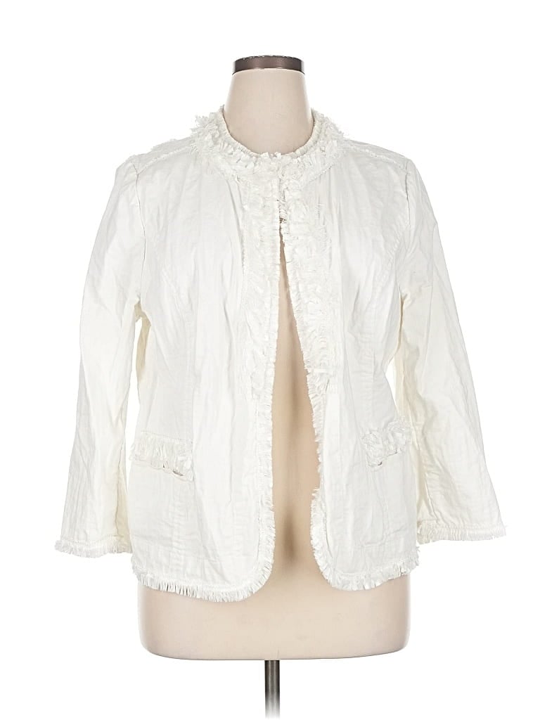 Pre-owned Chico's Jacket In White