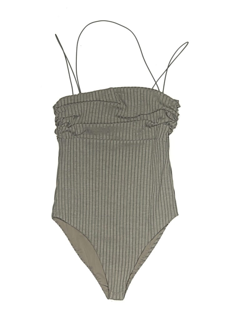 Pre-owned H:ours Bodysuit In Gray