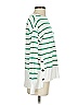 Marled Stripes White Green Pullover Sweater Size XS - photo 4