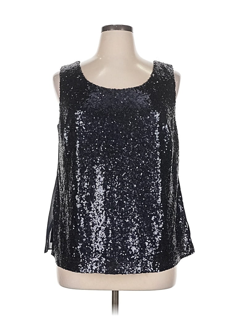 Pre-owned Bebe Sleeveless Blouse In Silver