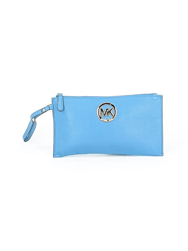 Pre-owned Michael Michael Kors Wristlet In Blue