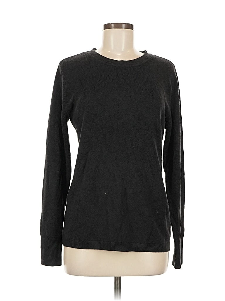 Pre-owned Croft & Barrow Pullover Sweater In Black