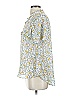 Hayden 100% Polyester Floral Yellow Short Sleeve Blouse Size S - photo 5