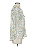 Hayden 100% Polyester Floral Yellow Short Sleeve Blouse Size S - photo 4