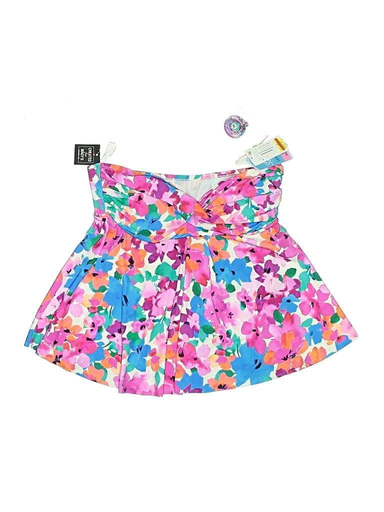 Pre-owned Swim Solutions Swimsuit Top Pink Swimwear