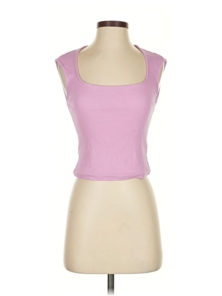 Pre-owned Maeve By Anthropologie Sleeveless Top Pink Scoop Neck Tops