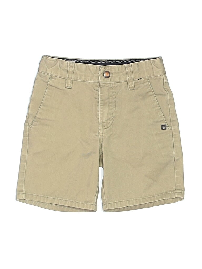 Pre-owned Volcom Kids' Khaki Shorts In Brown