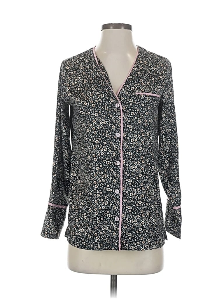 Pre-owned Summersalt 3/4 Sleeve Blouse In Gray