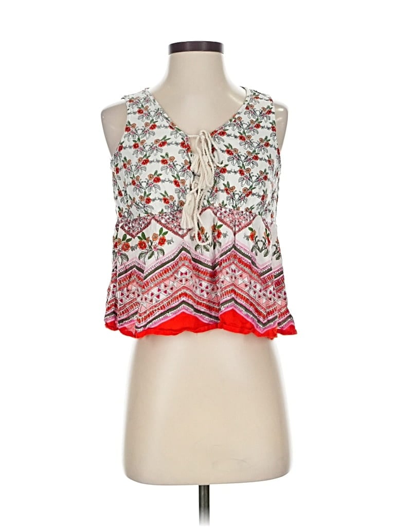 Pre-owned Patrons Of Peace Sleeveless Blouse In Red