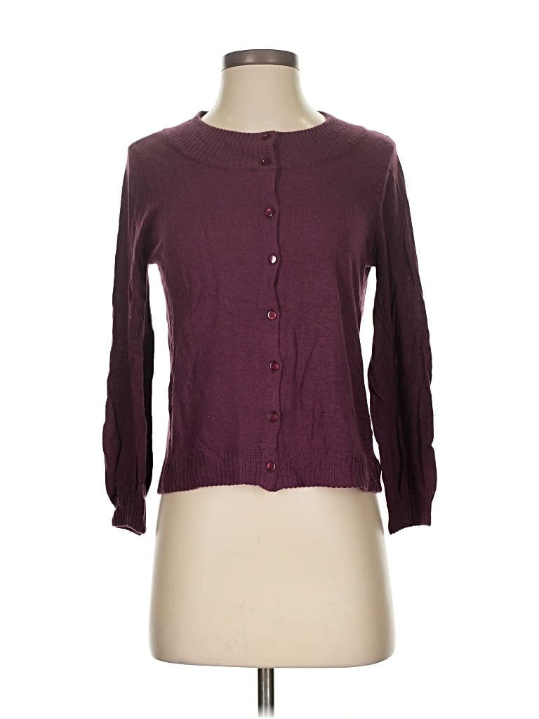 Pre-owned Gal Meets Glam Cardigan Sweater In Burgundy