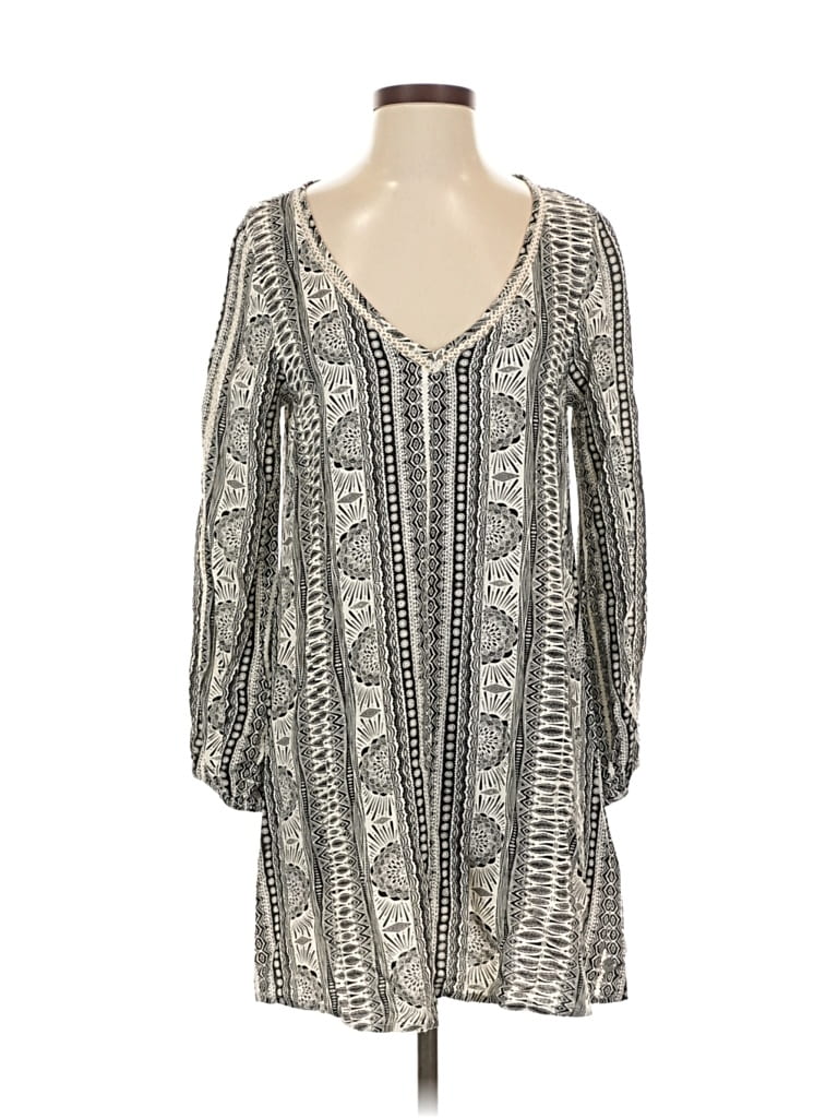 Pre-owned Roxy Casual Dress In Gray